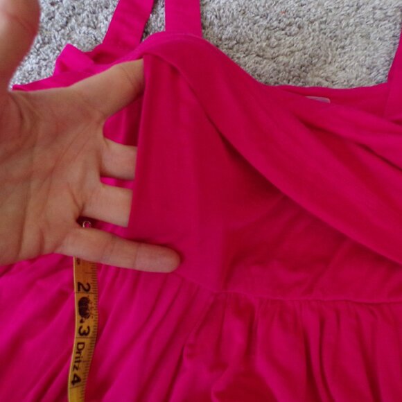 Seraphine pink tiered dress M - Picture 9 of 10